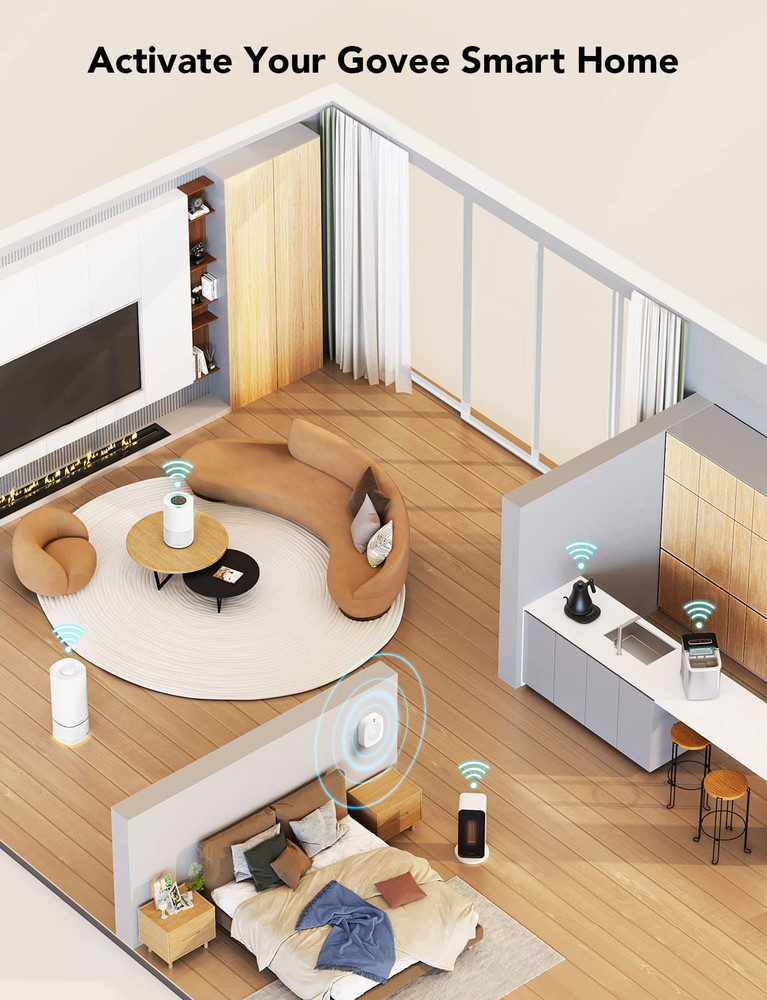 Wireless Mini Smart Button Sensor, Group Control Multiple Devices, Versatile Con