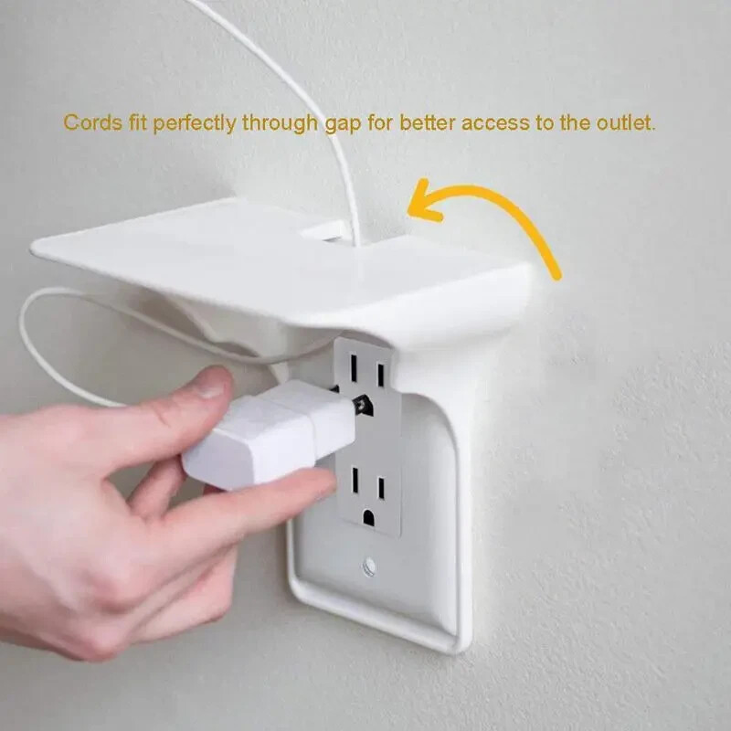 Wall Outlet Electronic Charging Perch Shelf