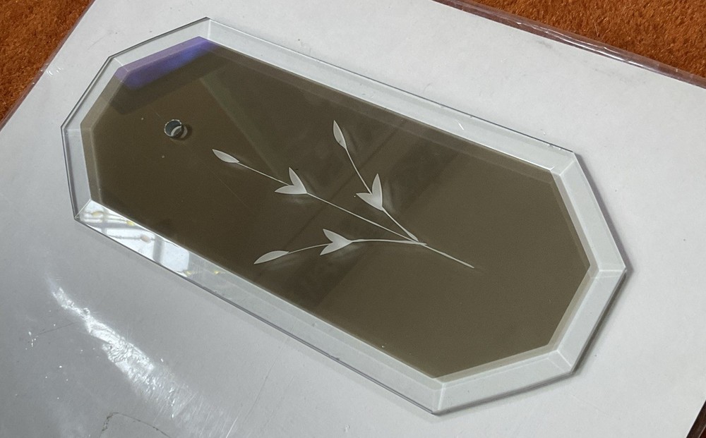 Chandelier Lamp Rectangular Beveled Glass Panel  (1 piece) - 10 Total Available