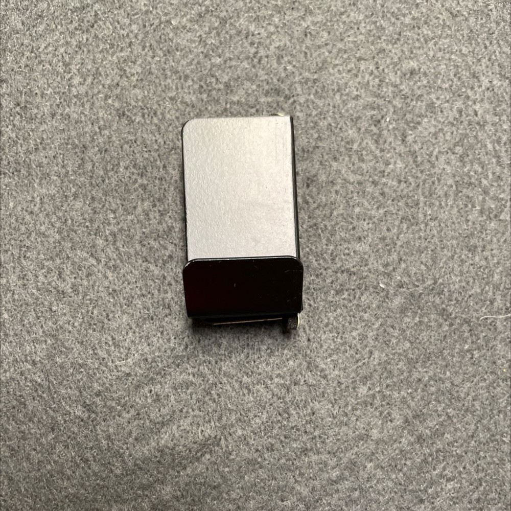 Left Hand Glass Door Finger Pull Flat Black