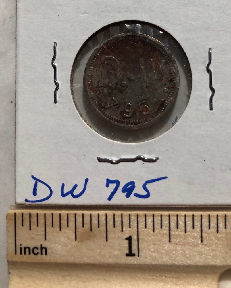 D.W. 795 Double Sided Embossed Token
