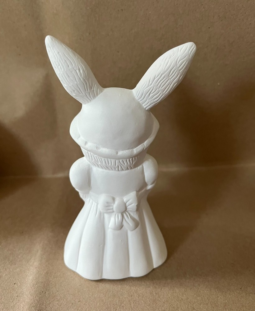 Ceramic Bisque Rabbit Family