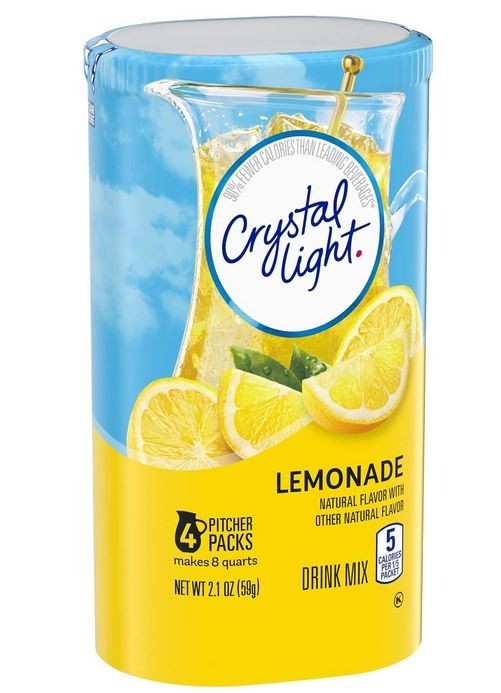 Crystal Light Sugar-Free Lemonade Drink Mix (4 Pitcher Packets)