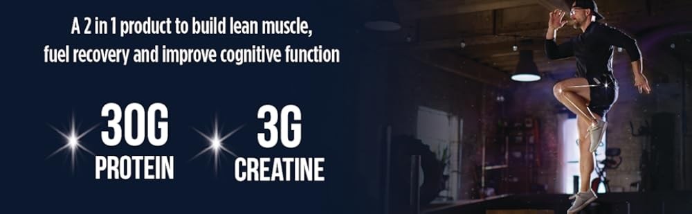 Protein + Creatine - Plant-Based Protein, Vanilla, 13 Servings,