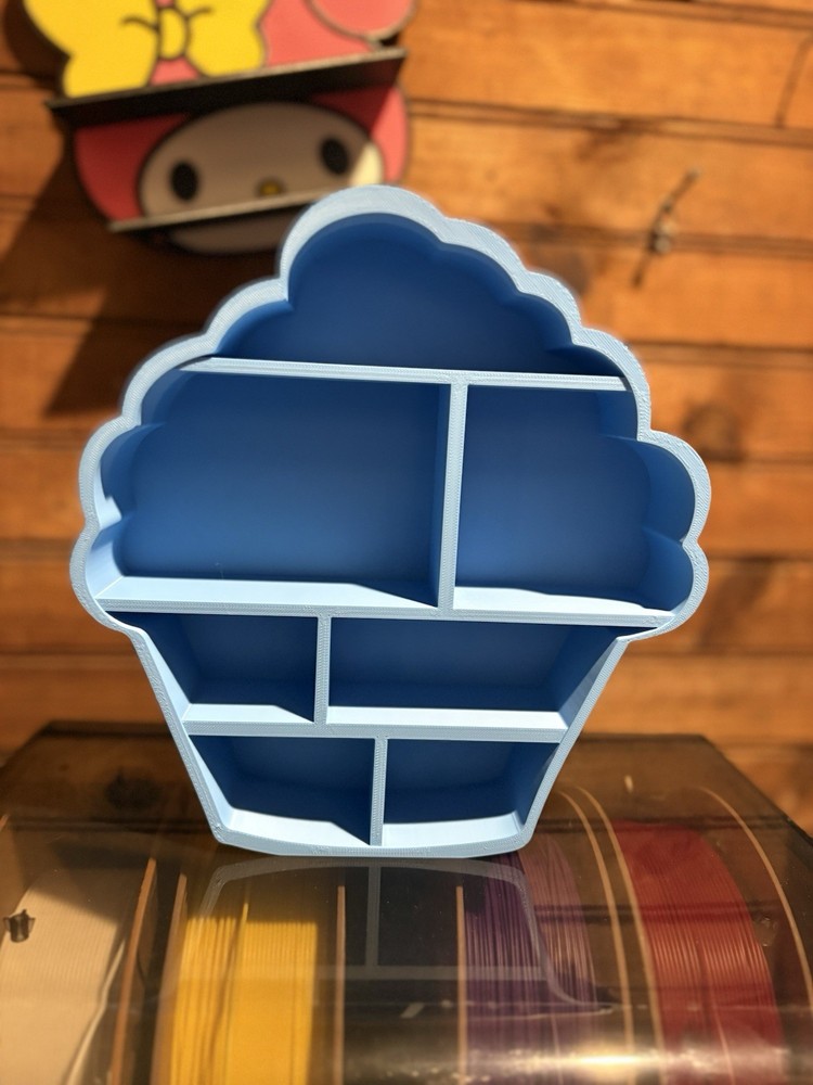 Cupcake Shelf Display – 3D Printed Organizer Stand
