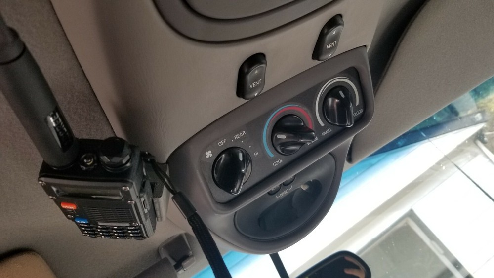 Baofeng UV5R Truck Overhead Console Mounting Bracket No Drilling Needed!!!