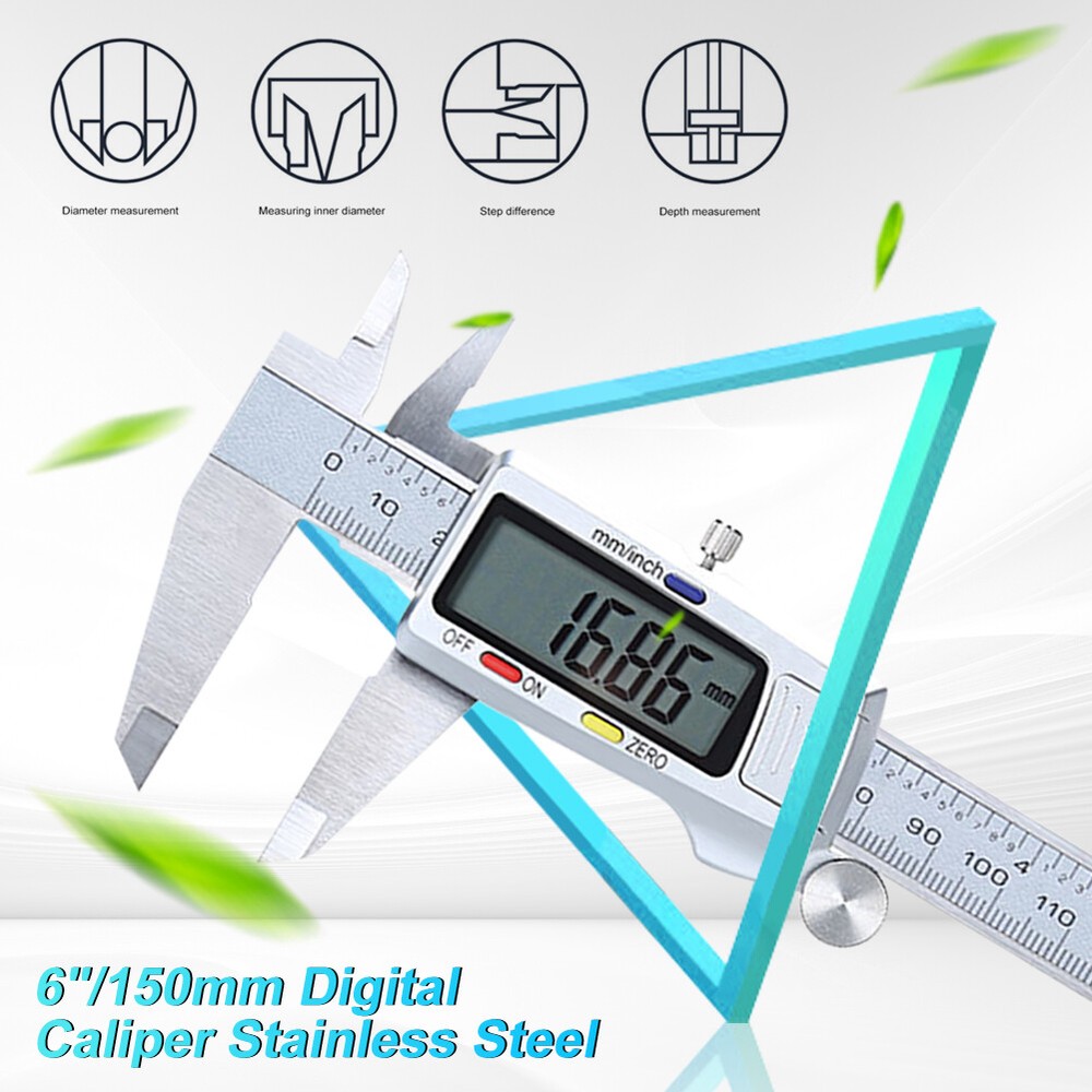 6" Digital ruler electronic caliper vernier caliper digital caliper micrometer