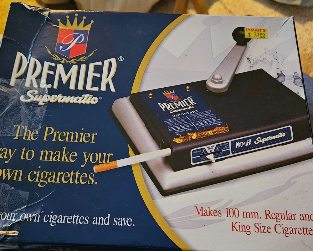 Premier Supermatic Cigarette Roller Tested With Original Box