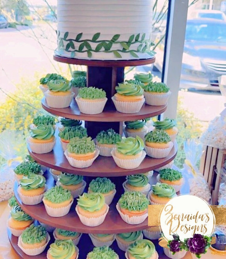 Cupcake Stand 5 Tier MDF Wood Cake Tower Dessert
