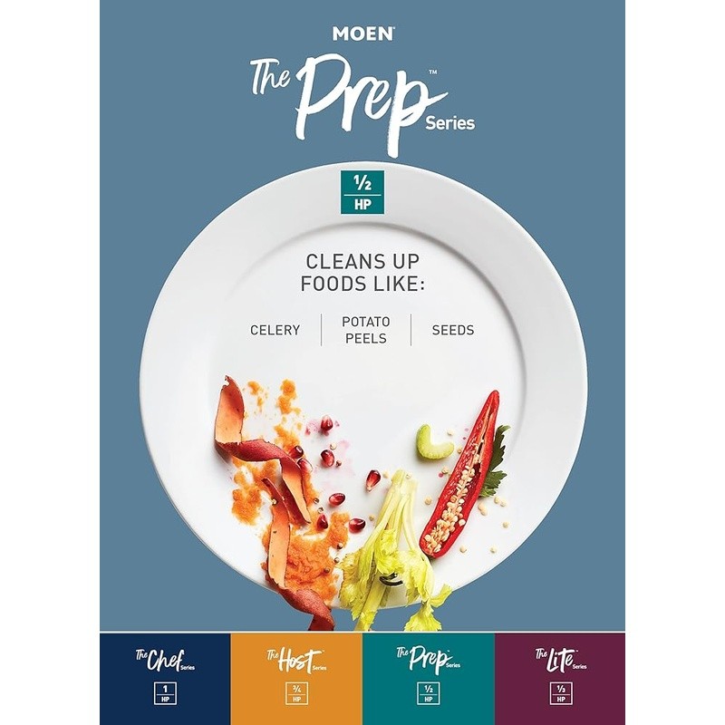 1/2HP Garbage Disposal Powerful Grinding Compact Design Eco-Friendly Septic Safe