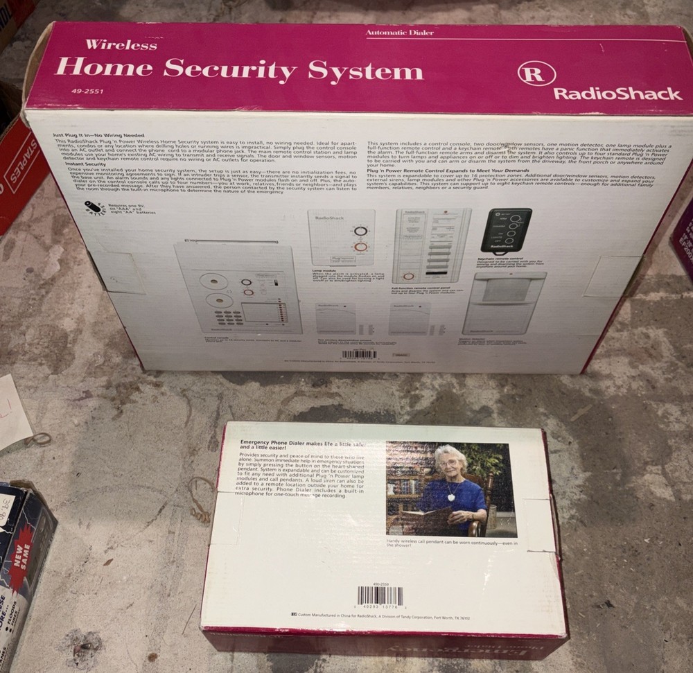 Plug N Power Wireless Home Security System & Emergency Phone Dialer