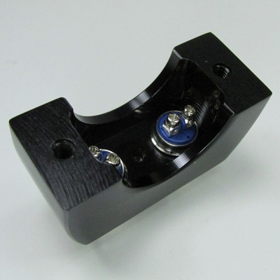 Billet Alum. 2-Button, Black Switch Block for 1" Handlebars Custom Chopper Cafe