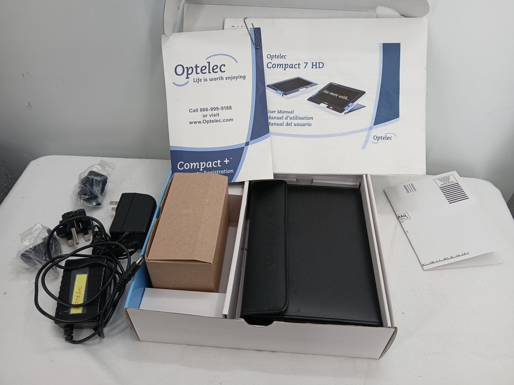 Optelec Compact 7 HD Camera With Charger & Case MAGNIFYING READER READING GIFT