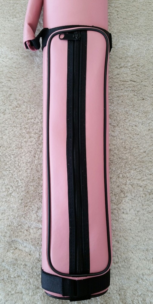 Pink 2x2 McDermott Hard Pool Cue Case, Oval, Billiard Case, 75-0913