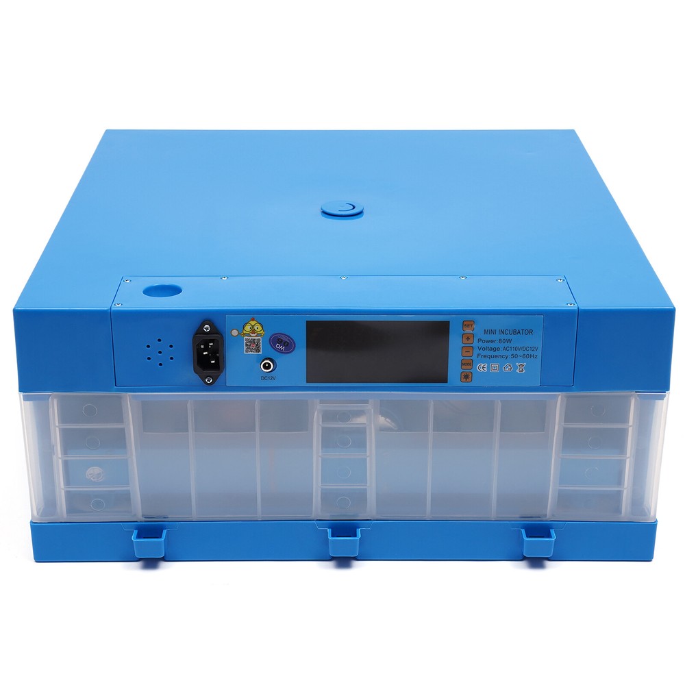 Digital Fully Automatic 64 Egg Incubator Egg Hatching Machine Chicken 12V/110V