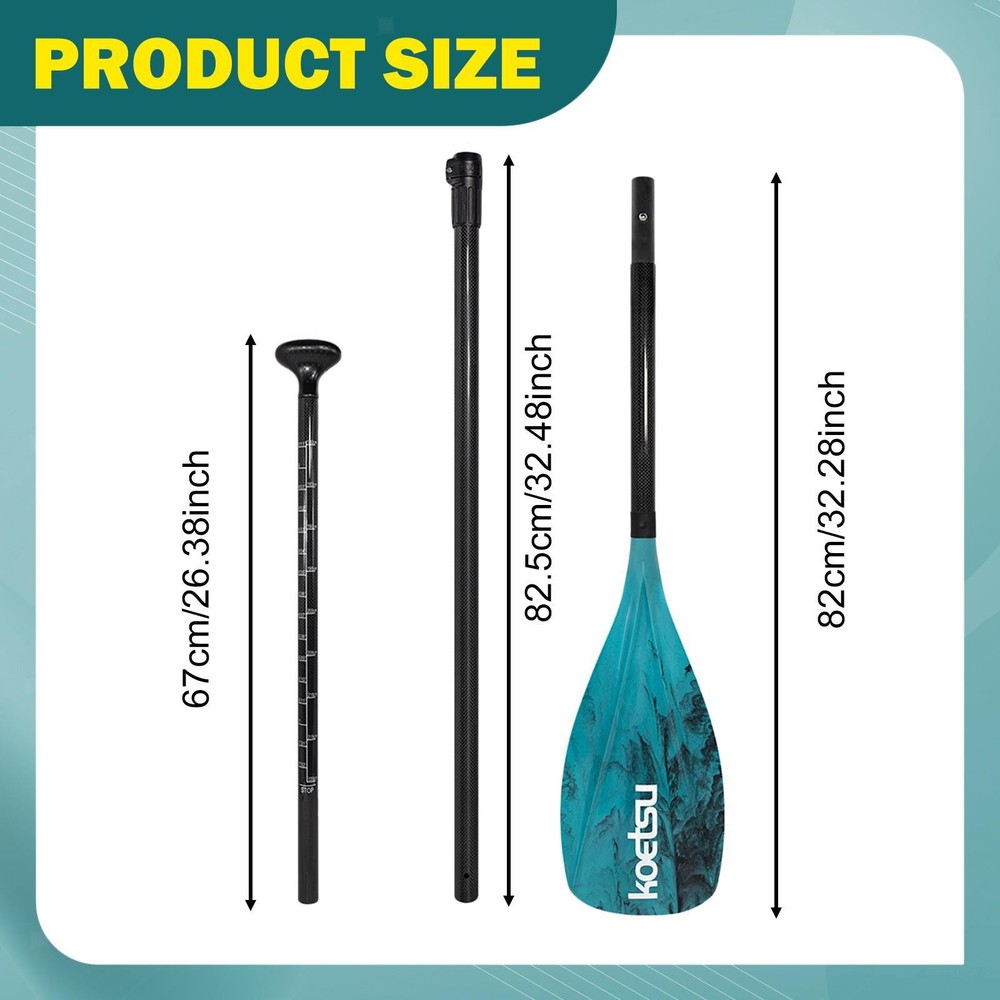 Board Paddle Paddleboard Paddle Surfboard Oar Lightweight Boat 3 Sections for