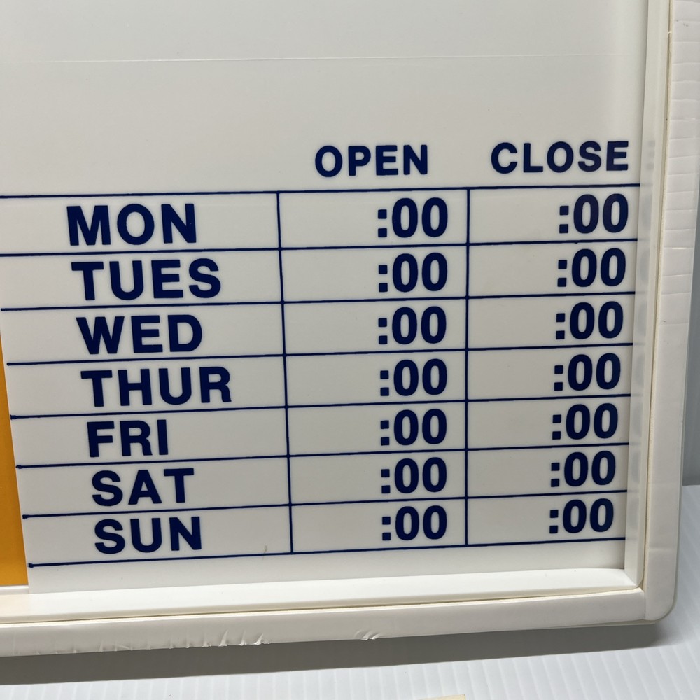 Camel Cigarette Sliding Business Hour Open Closed Frame Sign