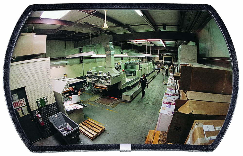 24" x 15" Round Rectangular Indoor Convex Security Mirror - Pack of 1