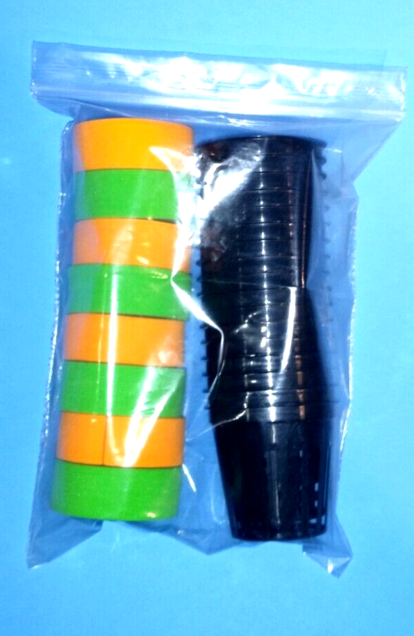 25 CLONE COLLAR INSERTS and 25 2" NET POT CUPS for HYDROPONIC SYSTEMS GROW KITS