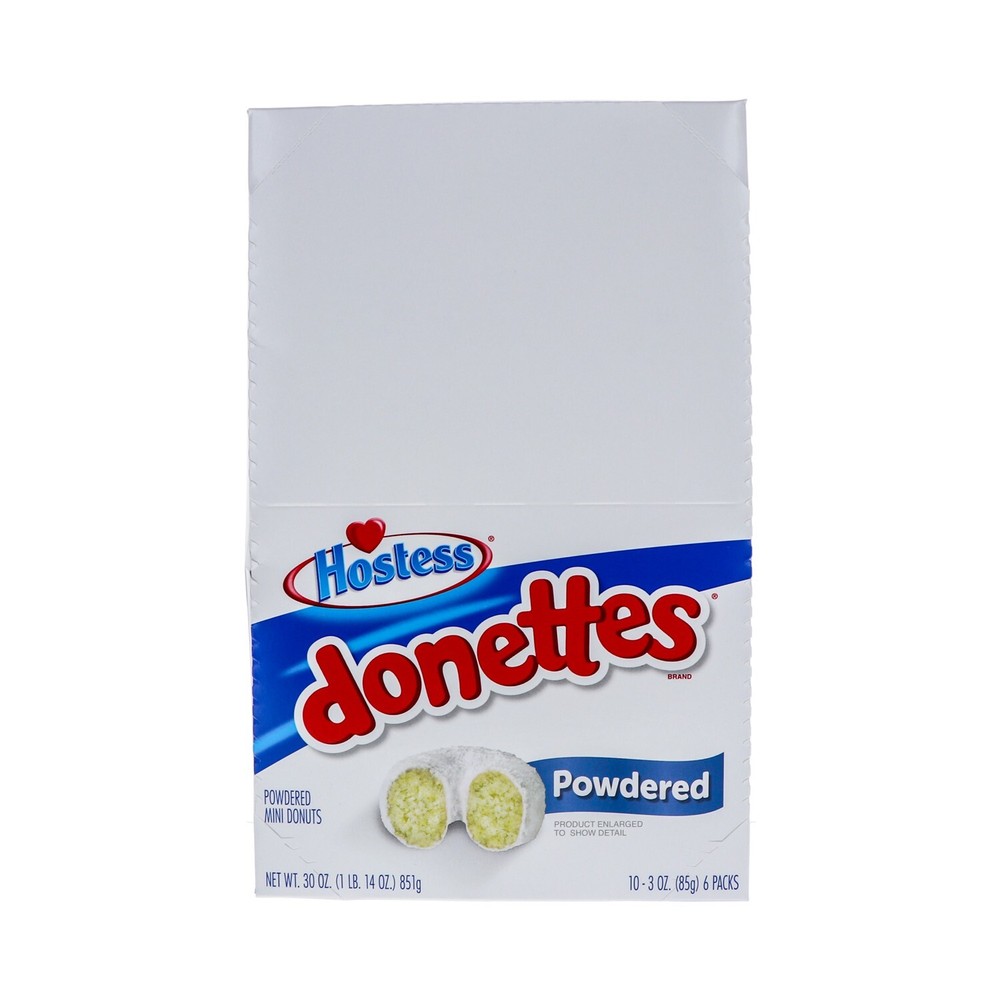 Hostess Donettes Mini Powder Donut 10 Count - 3 oz