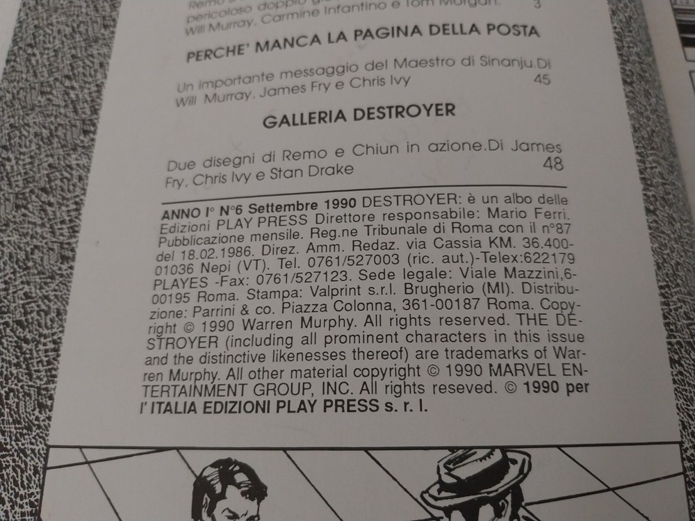 Comic DESTROYER 6 Publisher: PLAY PRESS