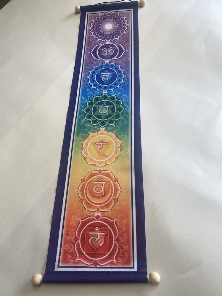 Mandala Chakra Banner 6” x 24”