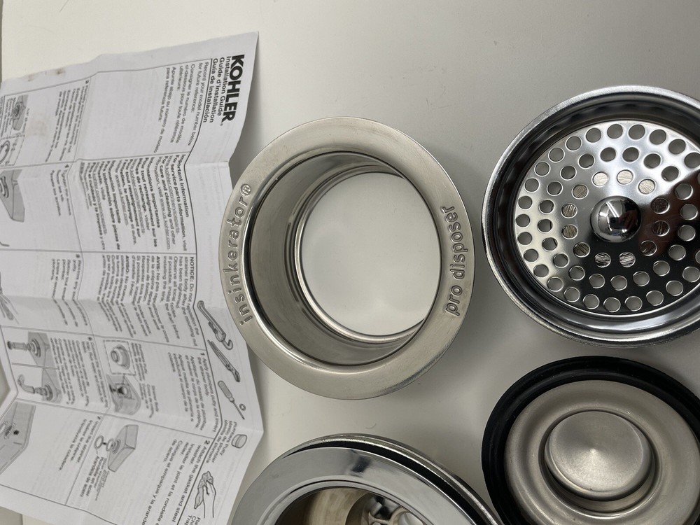 Kohler Insinkerator Duostrainer Sink Strainer - Polished Chrome -8801