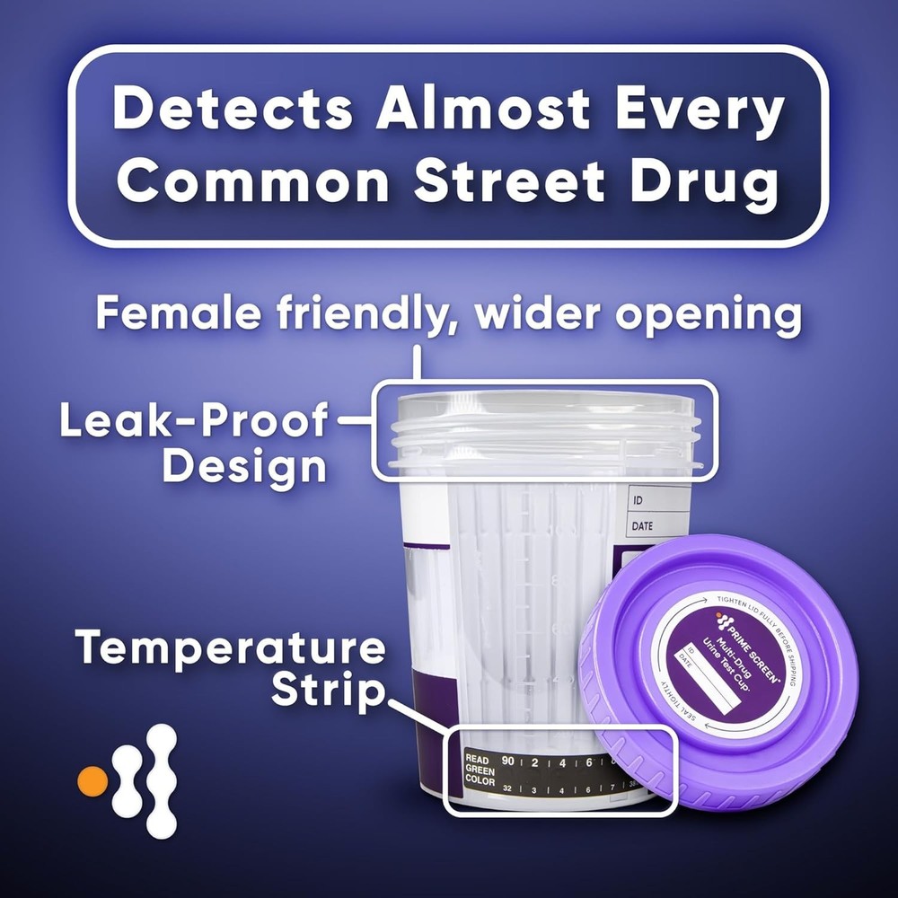 5 Pack 14 Panel Urine Drug Cup - Instant Results for Comprehensive Testing
