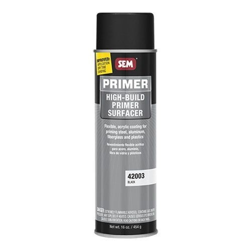 SEM 42003 Black High Build Primer - 16 oz.