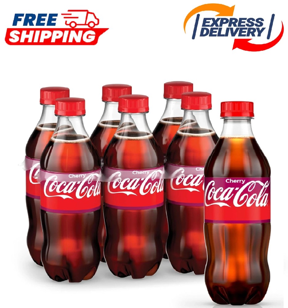 Coca-Cola Coke Cherry Soda, 16.9 fl oz, 6 Pack
