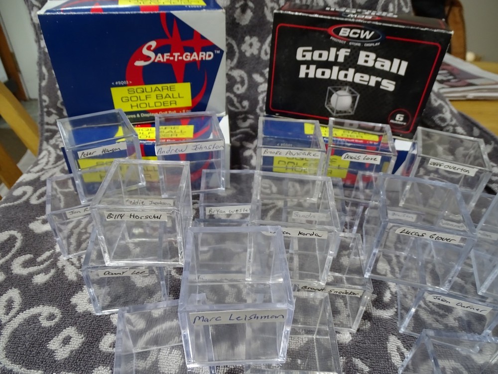 Golf ball holders display cubes lot 24 Used