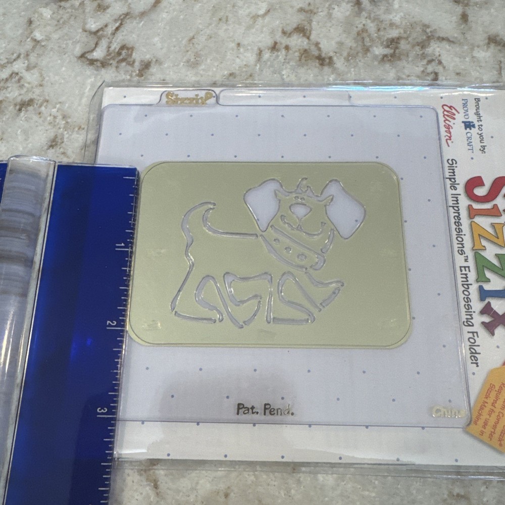 Sizzix Simple Impression Embossing Folder DOG 38-9529