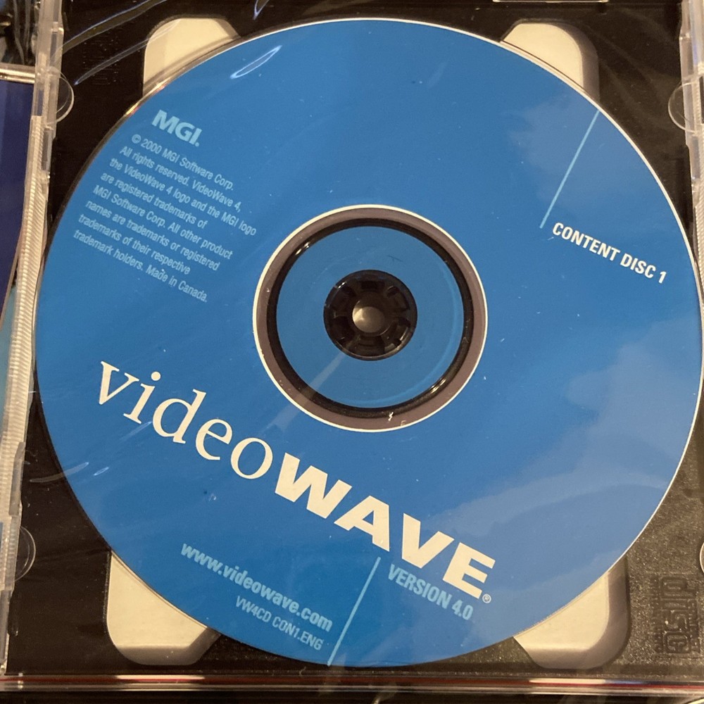Vintage VIDEOWAVE COMMANDPOST PC & Web Video Editor Version 4.0/NEW/Unused