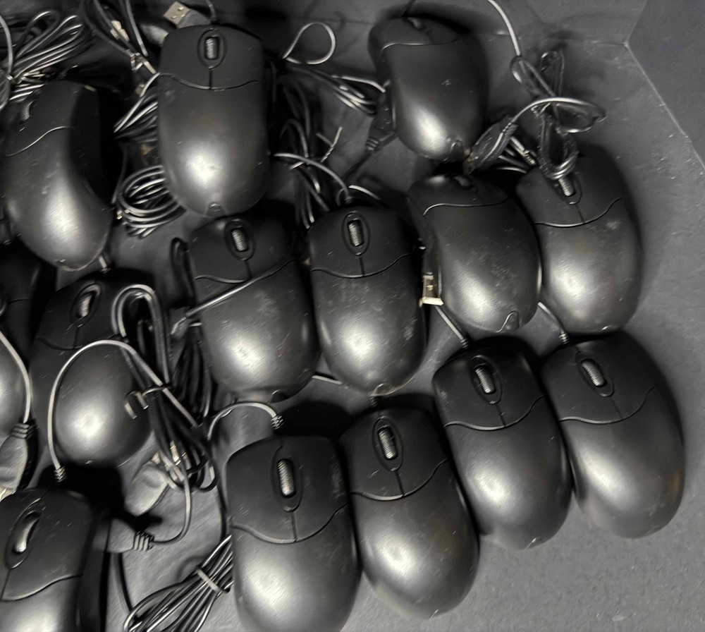 Mixed Lot of 25 Optical Mouse USB Scroll Wheel Mouse