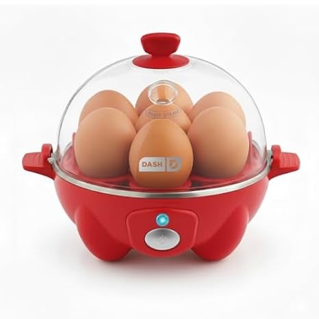 DASH Rapid Egg Cooker: 7-Egg Capacity for Perfect Hard Boiled & Poached Eggs