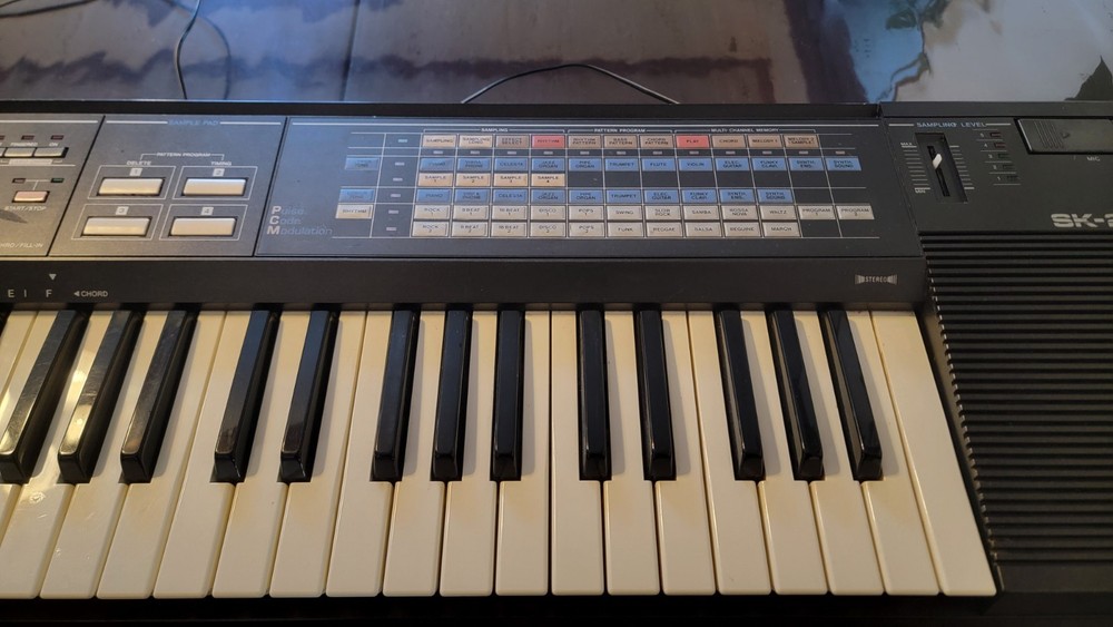 Casio SK-2100 Sampling Keyboard, Vintage Casio Sampling Keyboard