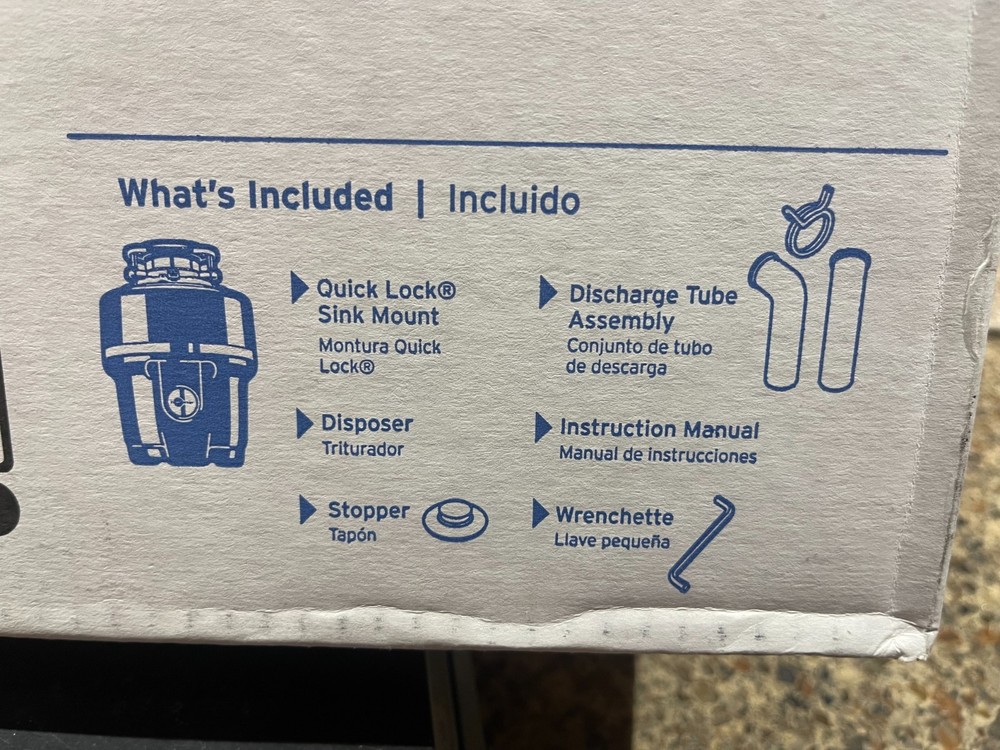 InSinkErator Evolution 5/8hp Garbage Disposal - Quiet Series - Lift & Latch