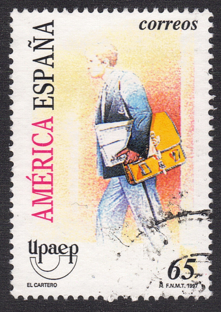 1997 Spain SC#  2917 - America Issue - Postman - Used