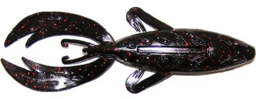 Big Bite Baits 4" Rojas Fighting Frog - Black Neon