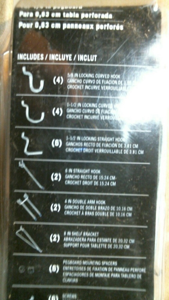 Crawford 1432A Locking Peg Hook Assortment, FREE SHIPPING