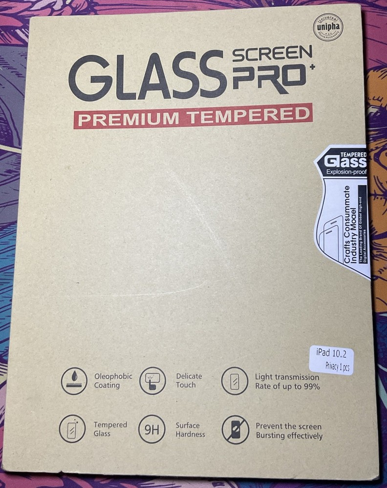 DumRang Tempered Glass Screen Protector for iPad 7th/8th/9th Gen 10.2"