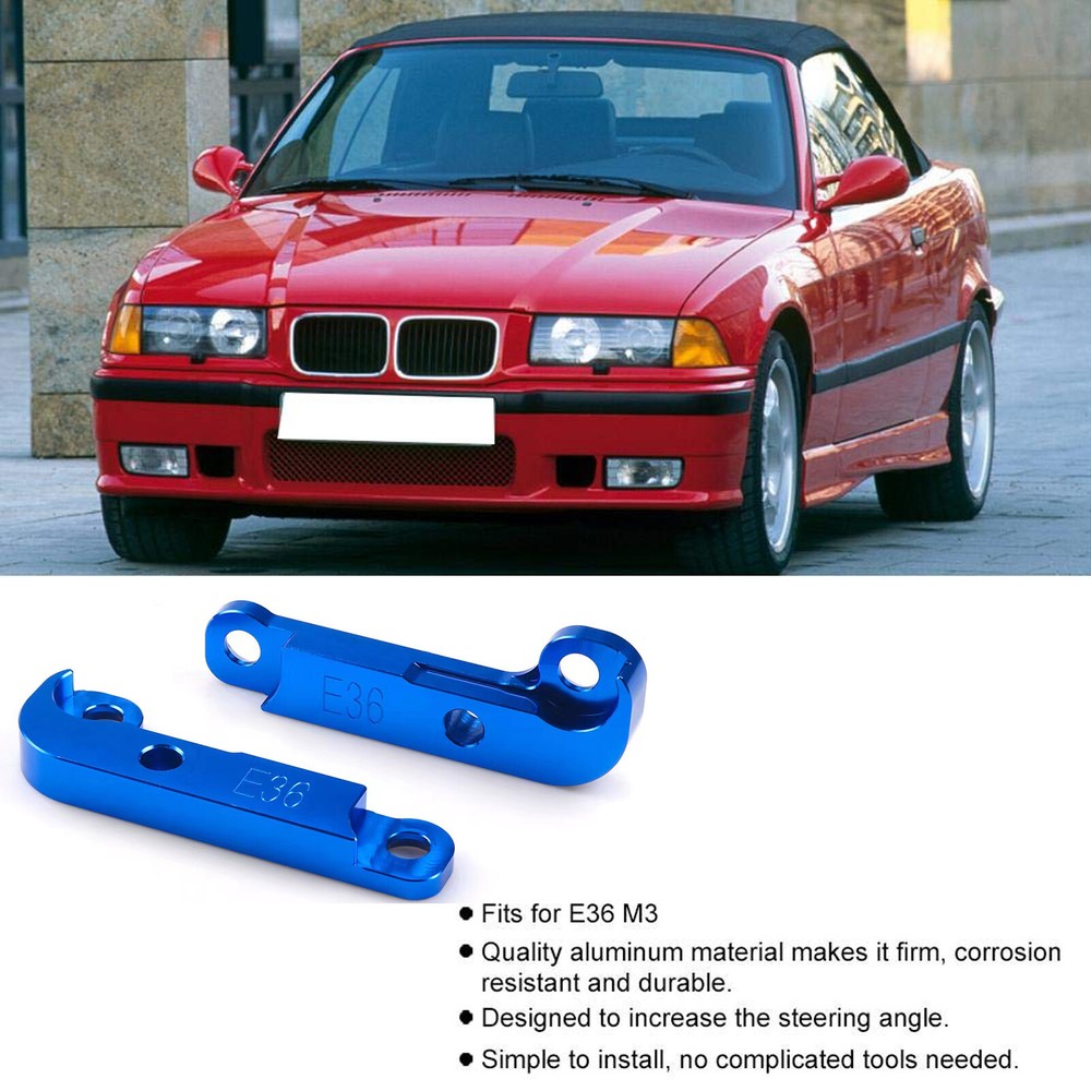 Aluminium Steering Lock Adapter Increasing Turn Angle Drift Lock Kit for BMW E36