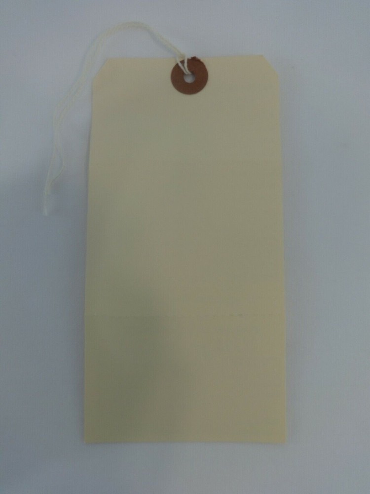 1000 Perforated Tags Pre-Numbered Alteration Two Part Off White Merchandise