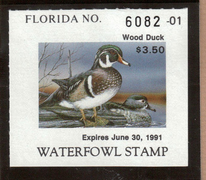 FL12 - Florida State Duck Stamp.  Single. MNH. OG.
