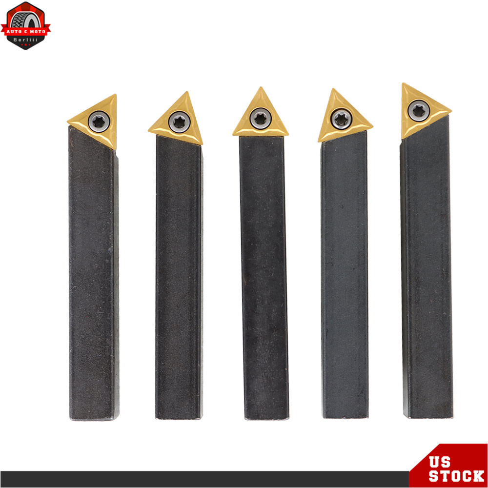 5Pack 1/2" Indexable Carbide Insert Turning Tooling Bit Holder Set For Lathe New