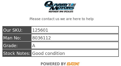BMW 1 Series E81 E82 E87 E88 Black Hand Brake Gaiter 8036112