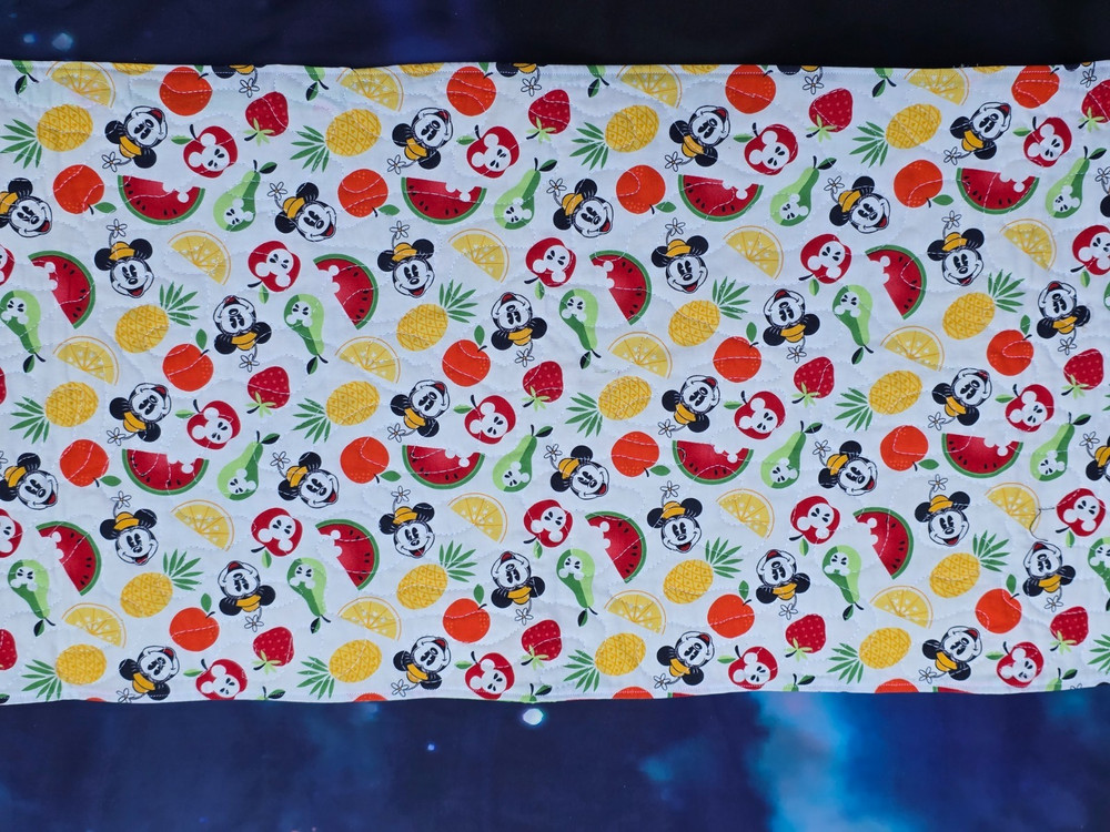 Handmade Quilted Table Runner Disney Minnie Mouse Fruit summer watermelon