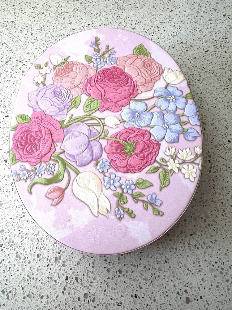 See’s Candies Flowers EMPTY Box Container Pink Box Springtime Delights