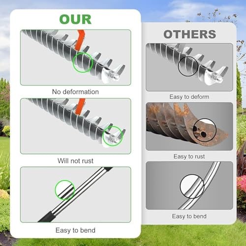 66.9-Inch Manual Lawn Thatch Rake, Adjustable Length Handle Dethatcher Rake,