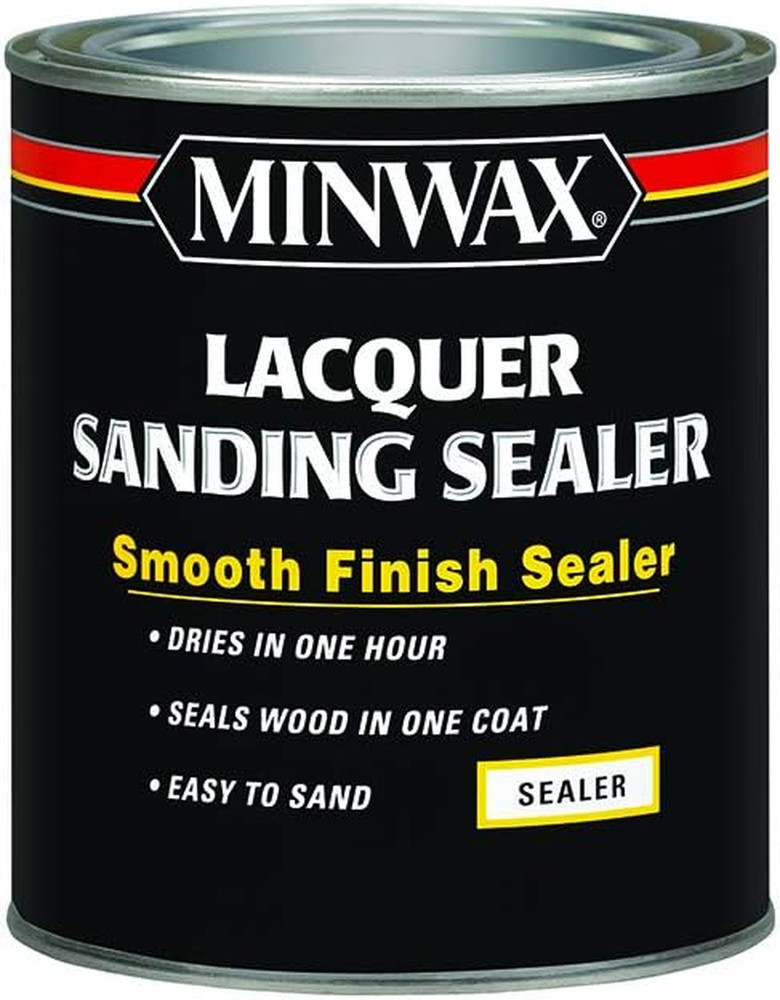 154000000 Lacquer Sanding Sealer, Quart,Clear